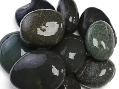 Mexican Beach Pebbles - Black (3-5 in)