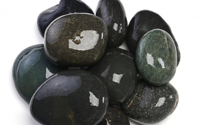 Mexican Beach Pebbles - Black (3-5 in)